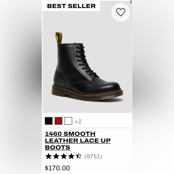 Doc Martens leather lace up boots - Picture 7 of 7